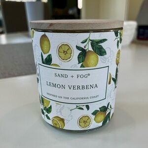 Sand +Fog Lemon Verbena Hand Poured Natural Wax Candle 10 oz
